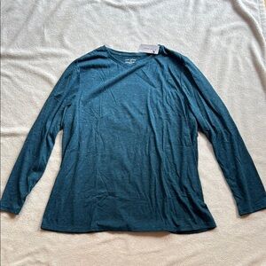 Lane Bryant Teal Long Sleeve Tee